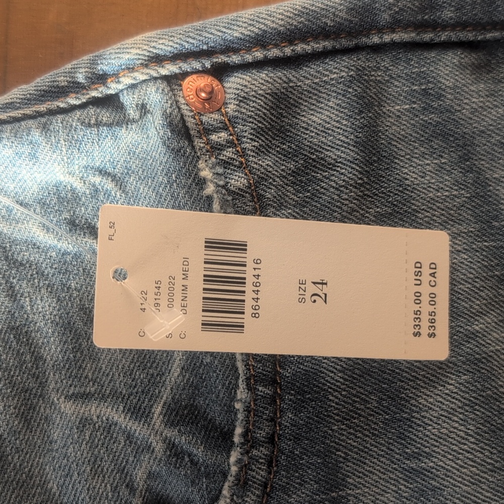 Anthropologie Denimist Women's Sz 24 Jaclyn Slim Kick Jeans - Picture 4 of 12